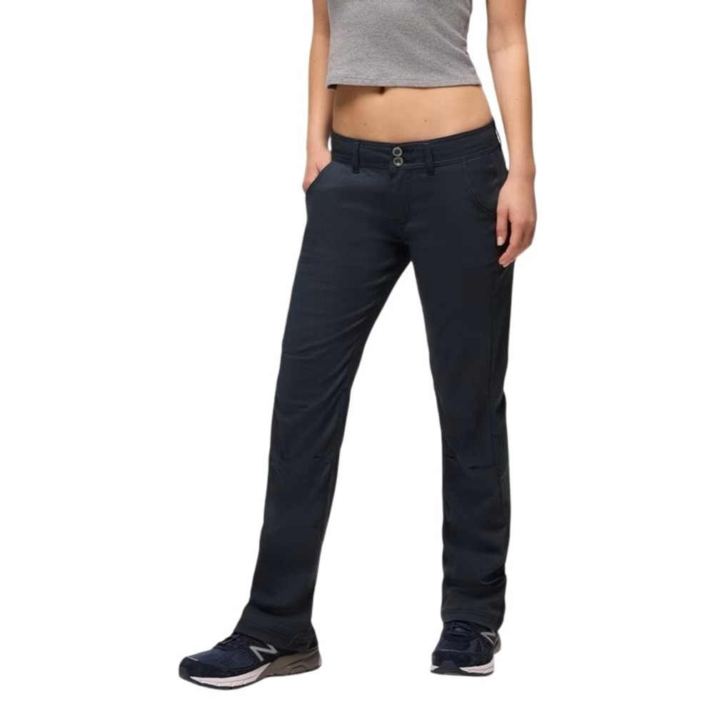 prAna Halle II Gray Low Rise Bootcut Pants Roll Up Womens 12S Hiking Outdoor